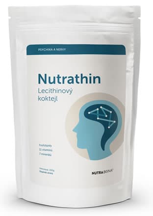 NUTRATHIN FORTE VANILKA Koktejl s lecitinem, omega3 a nukleotidy. Nervy a mozek, podpora jater.